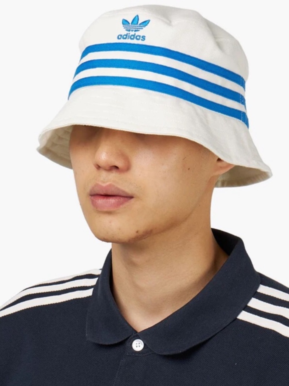 NWT Adidas Originals x Noah Bucket Hat / Off White & Black Hat